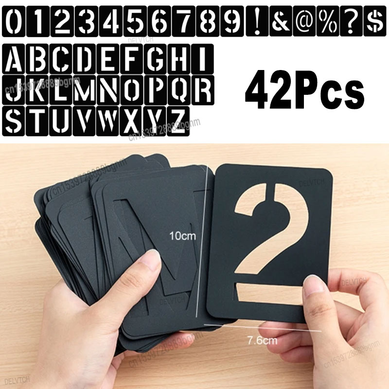 Photography Font - 42Pcs 세트 재사용 가능한 플라스틱 중공