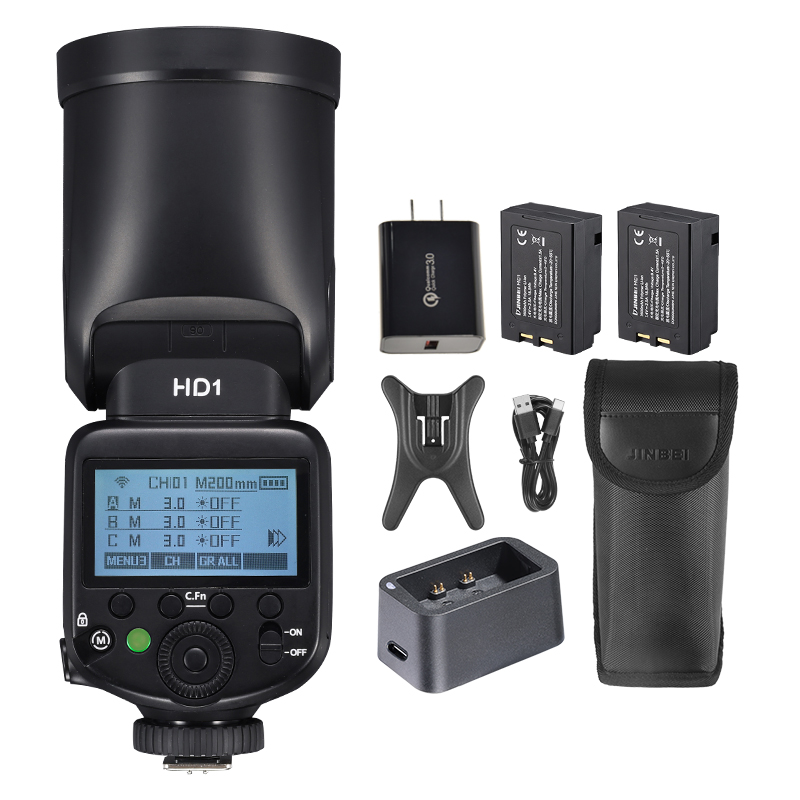 진베이 HD-1 원형 헤드 HSS 스피드라이트 야외 촬 - Photography Camera 리뷰 및 가격