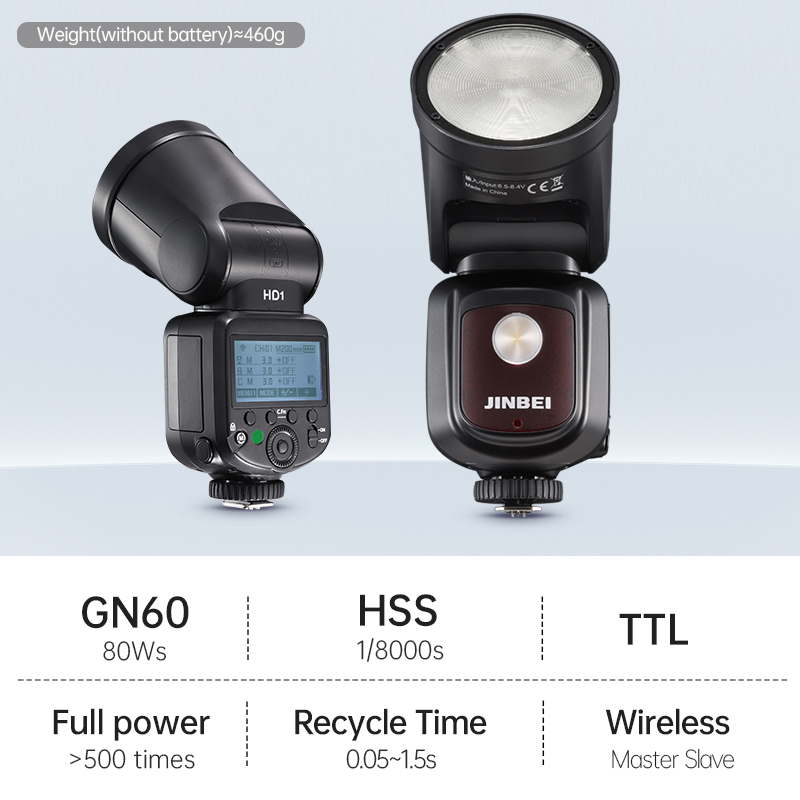 진베이 HD-1 원형 헤드 HSS 스피드라이트 야외 촬 - Photography Camera 리뷰 및 가격
