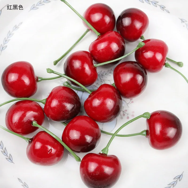 30Pcs 가짜 체리 시뮬레이션 체리 장식 공예 인공  - Photography Of Food 리뷰 및 가격