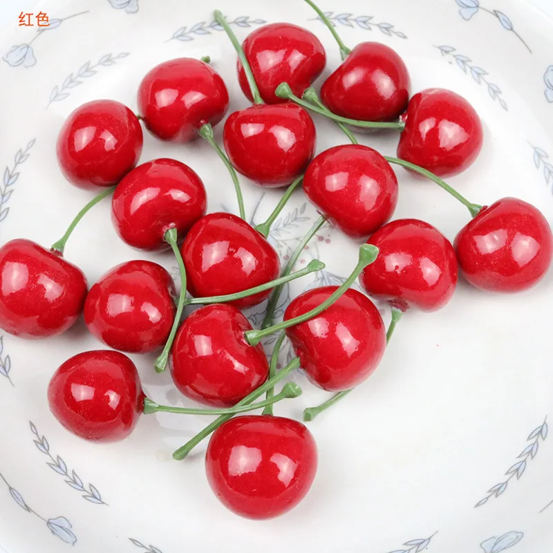 30Pcs 가짜 체리 시뮬레이션 체리 장식 공예 인공  - Photography Of Food 리뷰 및 가격