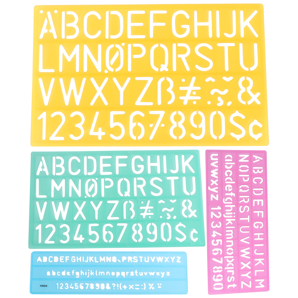 4PCS 알파벳 스텐실 세트 문자 숫자 템플릿 플라스틱 - Photography Font 리뷰 및 가격