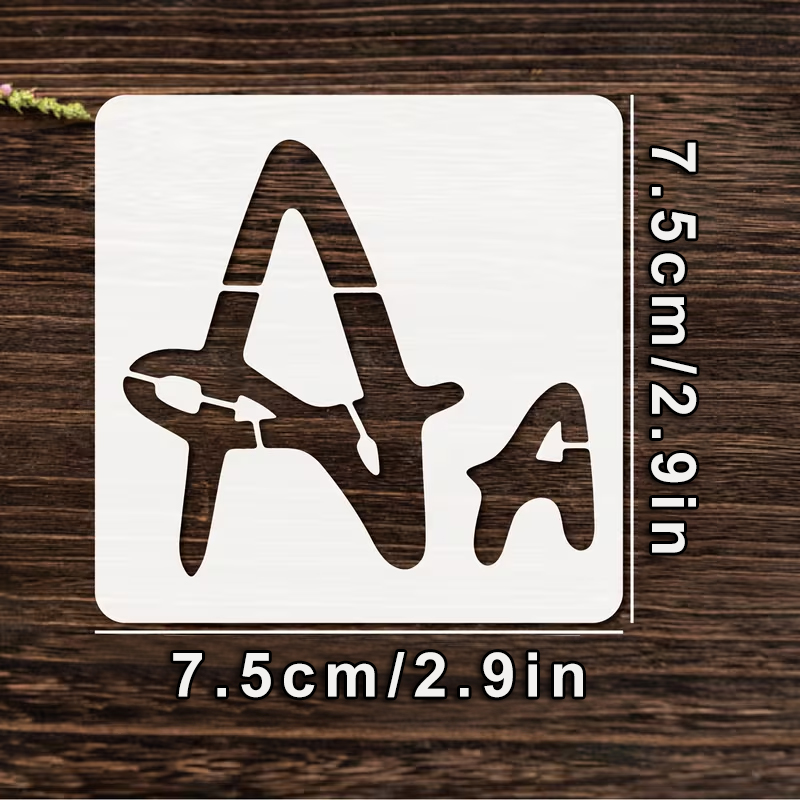 26개 2.95x2.95 인치 알파벳 스텐실 세트 DI - Photography Font 리뷰 및 가격