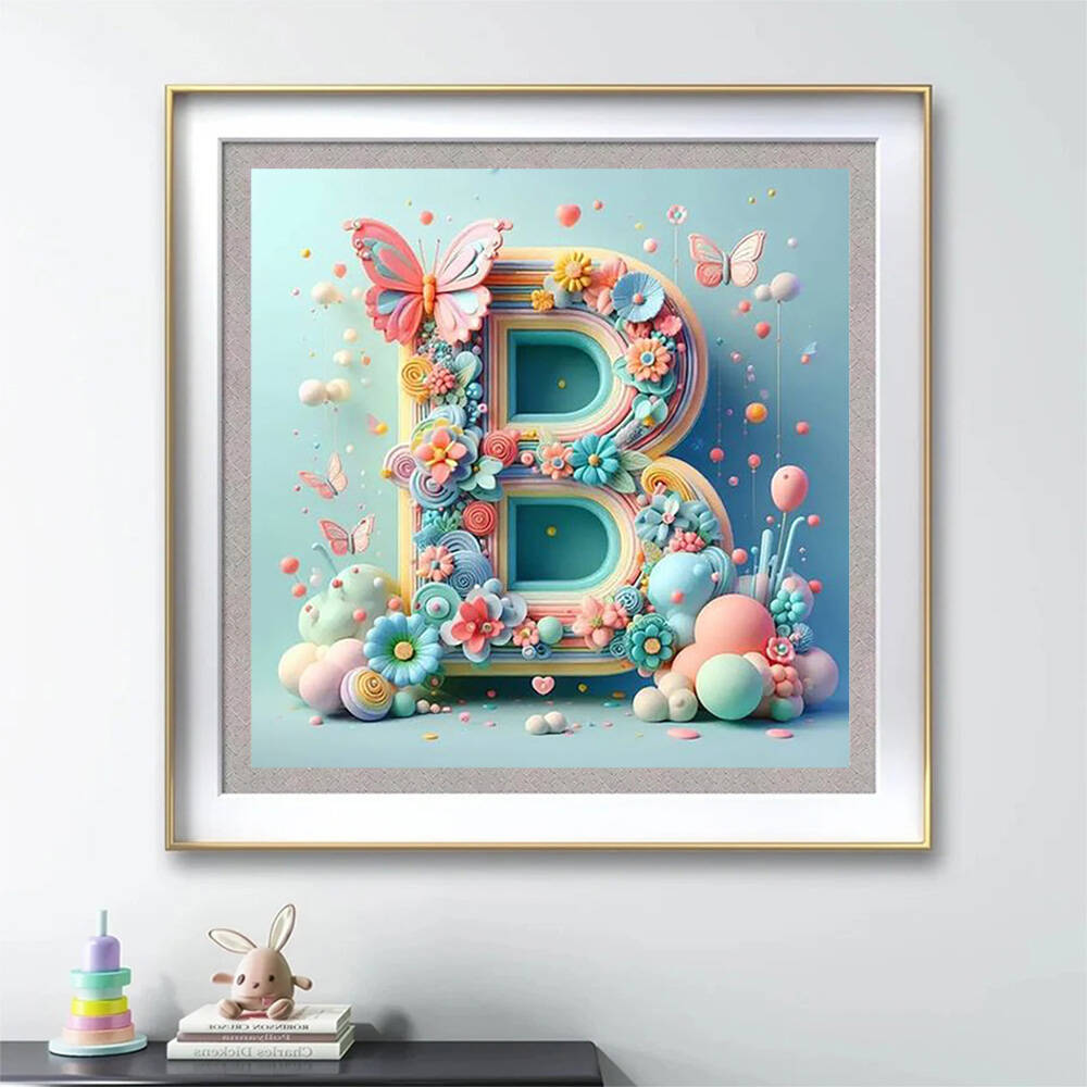 화칸 다이아몬드 페인팅 나비 동물 알파벳 다이아몬드 자 - Photography Font 리뷰 및 가격