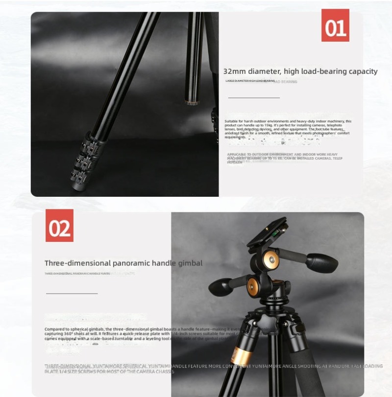 Q620 알루미늄 합금 카메라 삼각대, 안정적인 사진  - Photography Camera 리뷰 및 가격