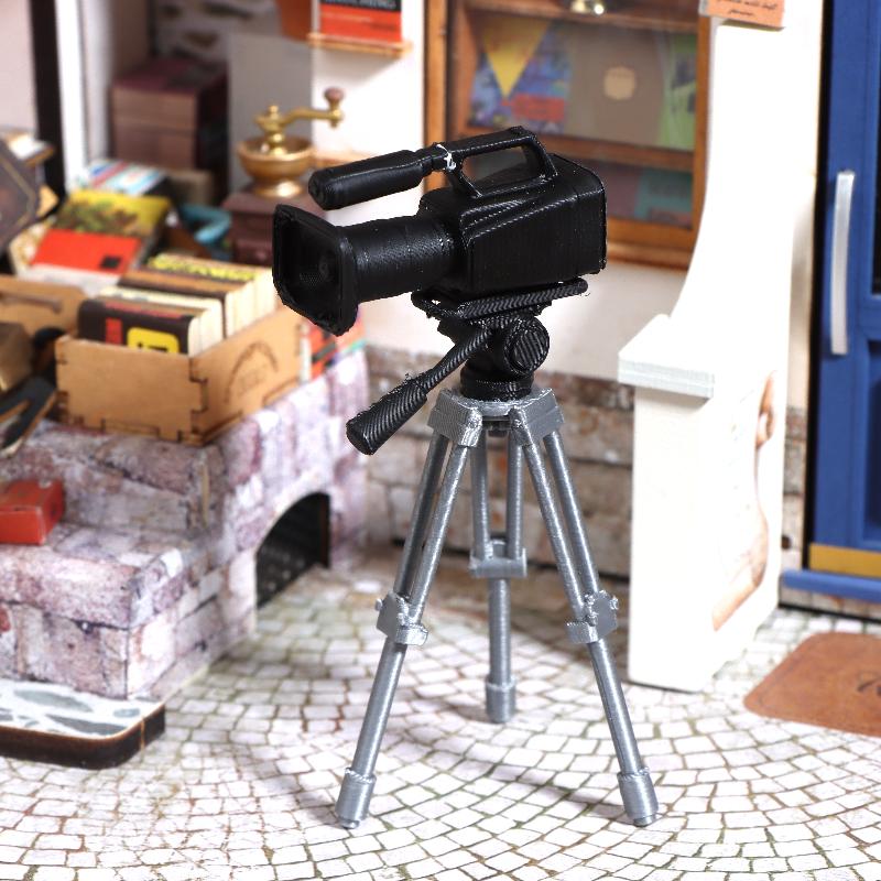 미니 비디오 카메라 삼각대 모델 1:12 스케일 인형  - Photography Camera 리뷰 및 가격