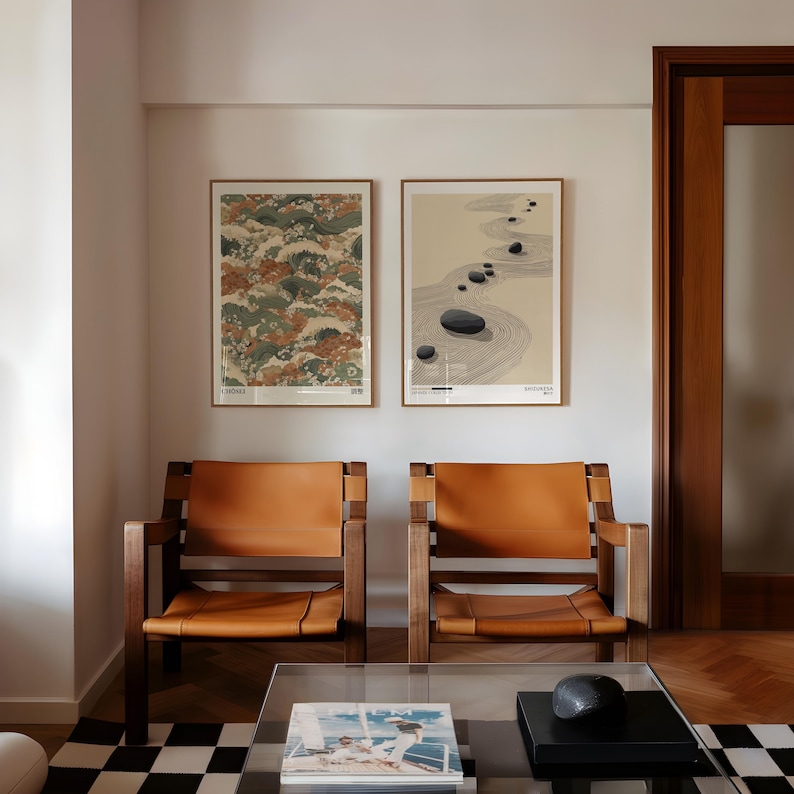 2pcs Japandi Zen 캔버스 벽 아트 포스터, - Photography Design 리뷰 및 가격
