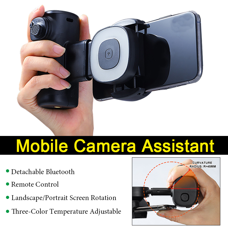 휴대폰 조명 보조기, 휴대용 핸들, 블루투스 LED 셀 - Photography Camera 리뷰 및 가격