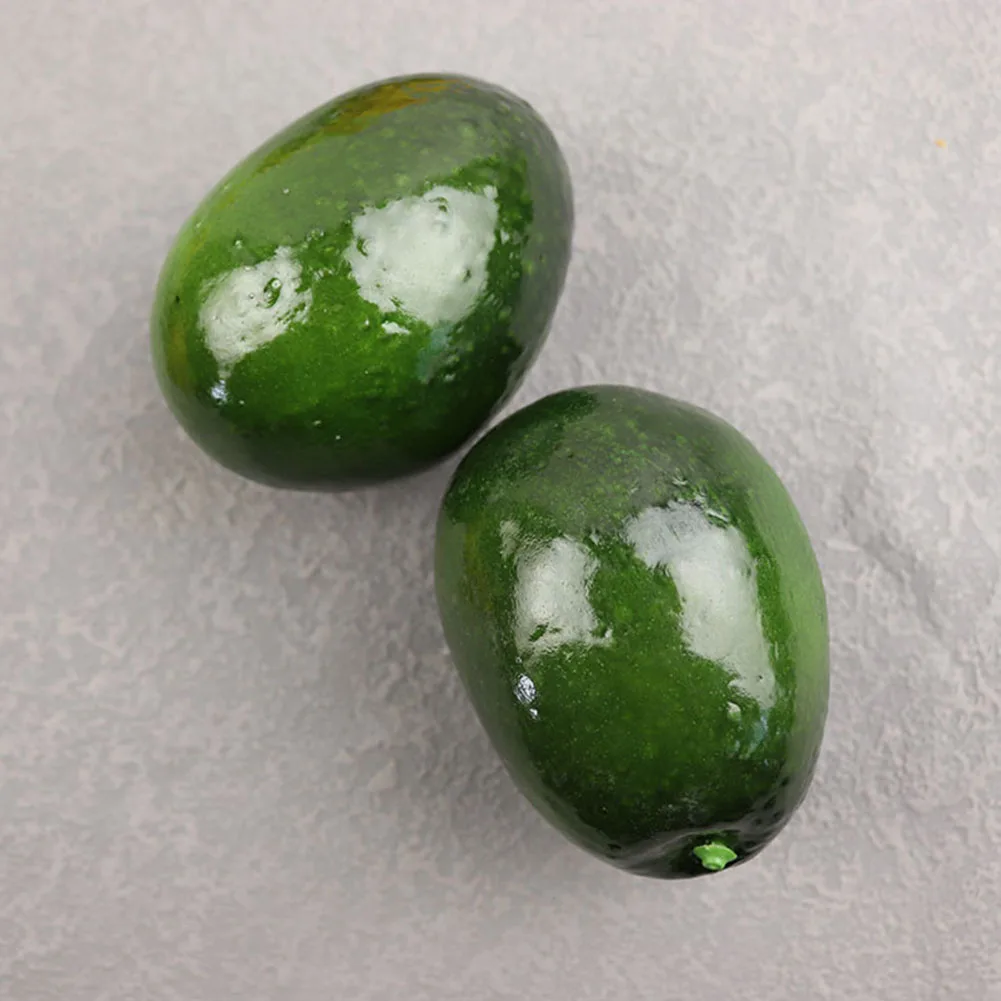 6pcs 인공 아보카도 모델 플라스틱 거품 가짜 과일  - Photography Of Food 리뷰 및 가격